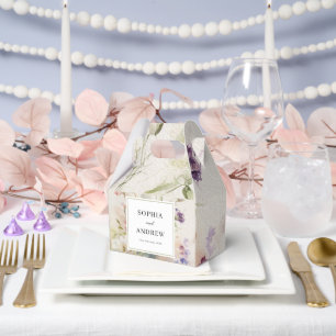 Ballotins Rustique Retro Fleur sauvage d'aquarelle Mariage