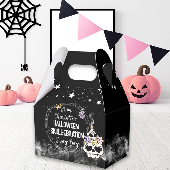 Ballotins Sac à cadeaux Favor Box Halloween skull-ebrations (Créateur téléchargé)