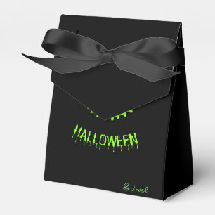 Ballotins Sac Cadeau Yeux de Monstre Vert Halloween Épouvant