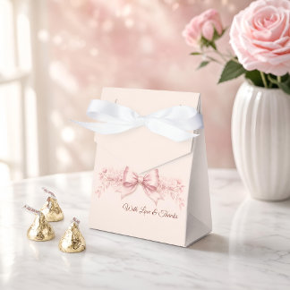 Ballotins "Sac de faveur de Baby Shower Bébé à Ruban Rose |