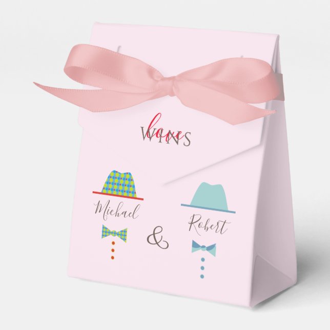 Ballotins Sac de faveur de mariage gay (Verso)