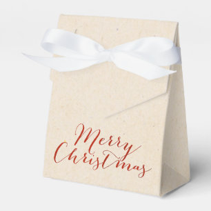 Ballotins Sac de Noël en carton faux beige pour cadeau