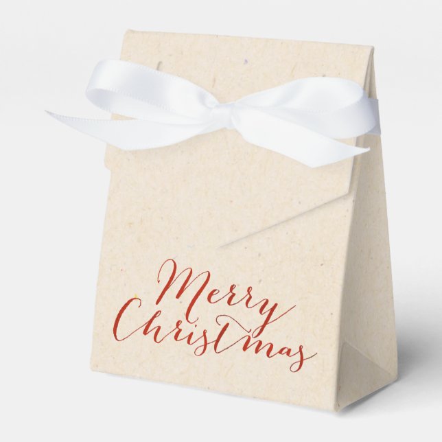 Ballotins Sac de Noël en carton faux beige pour cadeau (Verso)