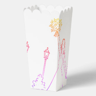 Ballotins Sac de pop-corn en forme de doodle pour les mariés