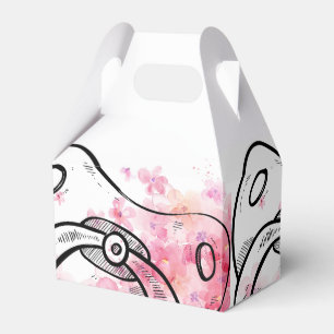 Ballotins Sac de préférence rose et blanc Pacifique