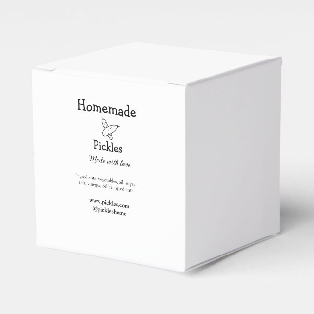 Ballotins Sachets maison faits avec amour ajouter texte site (Verso)
