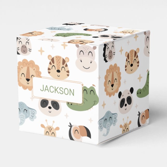 Ballotins Safari Jungle animal anniversaire garçon cadeau ba (Verso)