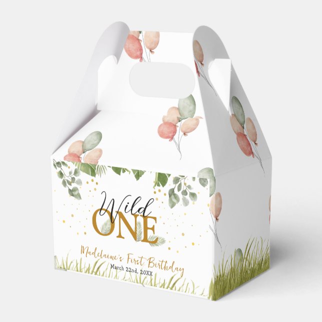 Ballotins Safari Jungle Wild Un premier anniversaire (Arrière)