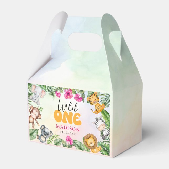 Ballotins Safari Wild One 1st Girl Birthday (Verso)