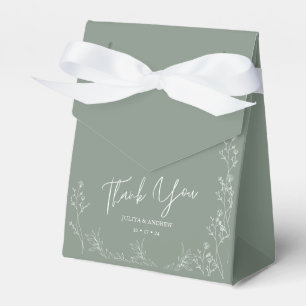 Ballotins Saga vert tendance mariage Favor Box