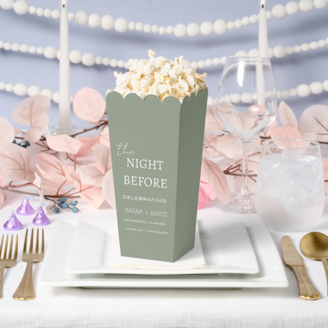 Ballotins Sage Moderne la Veille du Dîner de Répétition  (Mariage)