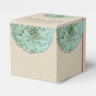 Ballotins Sage Succulent Mariage Boîte de Faveur