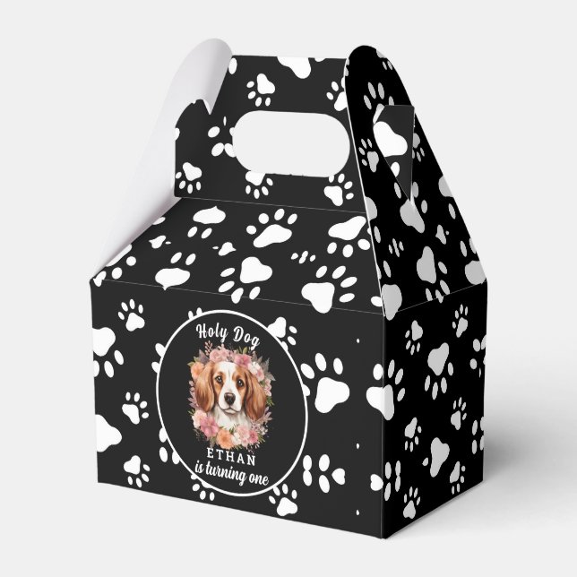 Ballotins Saint Chien, je suis un | Chien fille 1er annivers (Verso)