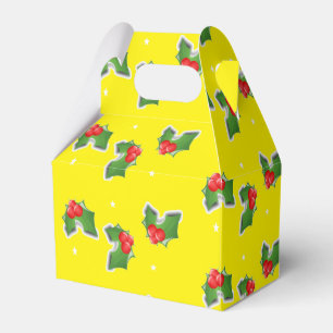 Ballotins Saint de Noël sur jaune