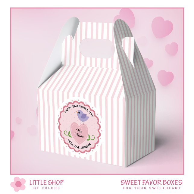 Ballotins Saint-Valentin Oiseau d'amour à coeur rose (Créateur téléchargé)