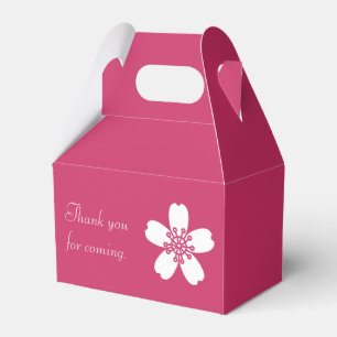 Ballotins Sakura Charmante dans Boîte de Faveur de Framboise
