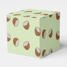 Salles de noix de coco motif sur vert