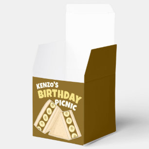 Ballotins Sandwich à la banane de chocolat fête de pique-niq