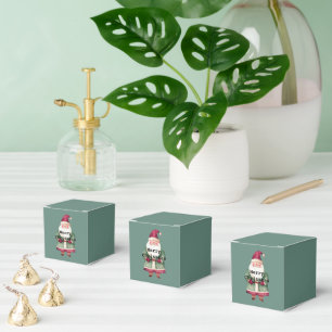 Ballotins Sapin de Noël rouge joyeux Père Noël (au dos)