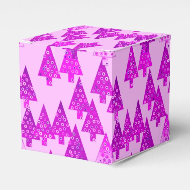 Ballotins Sapins de Noël à fleurs modernes - orchidée (Verso)
