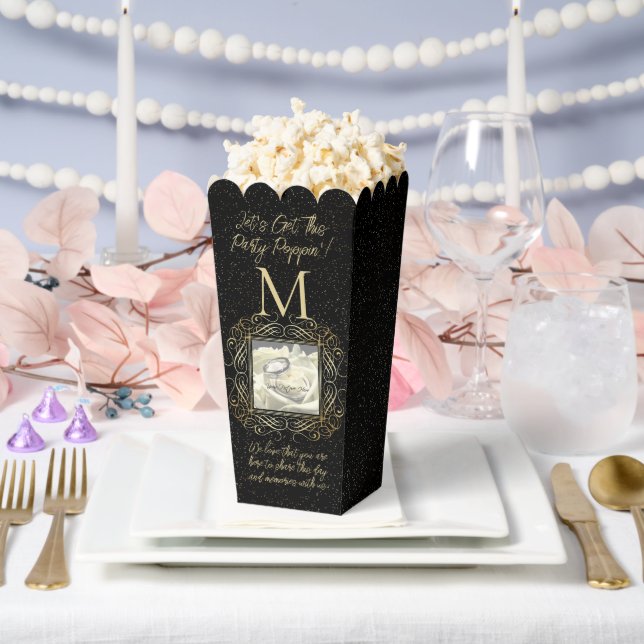 Ballotins Save the Date Photo Elegant Gold Foil Dots Look (Mariage)