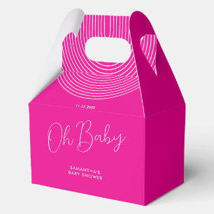 Ballotins Scénario de Baby Shower Rose Tendance