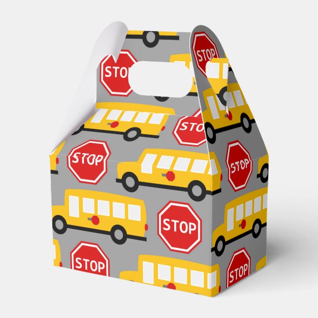 Ballotins School Bus and Stop Sign (Verso)