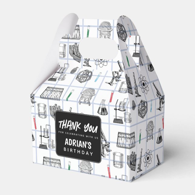 Ballotins Science Chimie Scientifique Thème de fête d'annive (Verso)