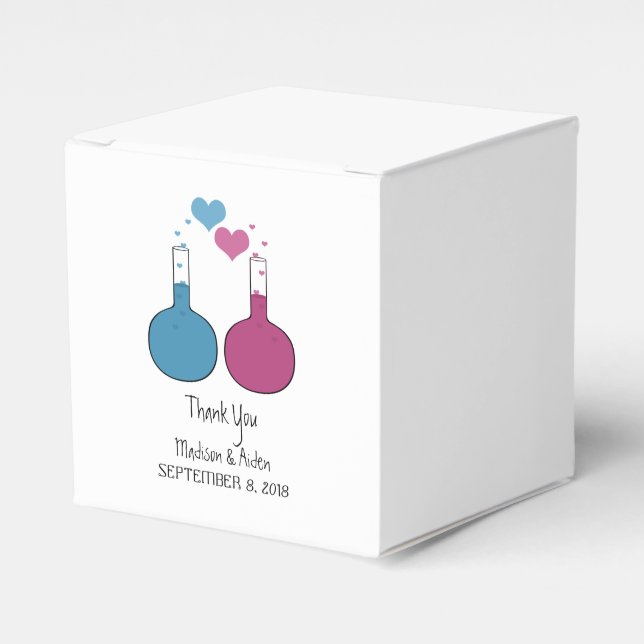 Ballotins Science de l'amour Mariage Favor Boxes (Verso)