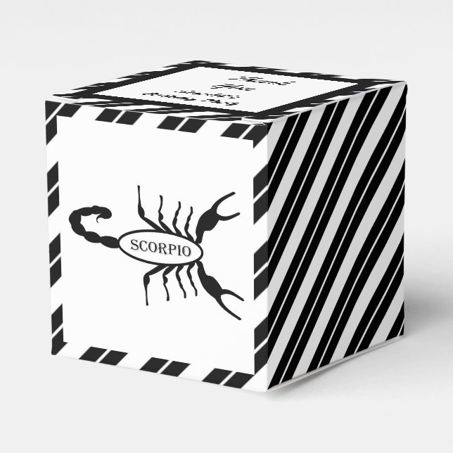 Ballotins Scorpio Black Scorpion Star Sign Custom (Verso)