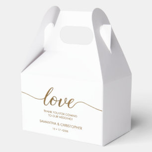 Ballotins Script d'amour Parties scintillant or Luxe Mariage