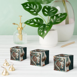 Ballotins Sculpture Tourbillon Baroque Abstrait Cuivre Ivoir