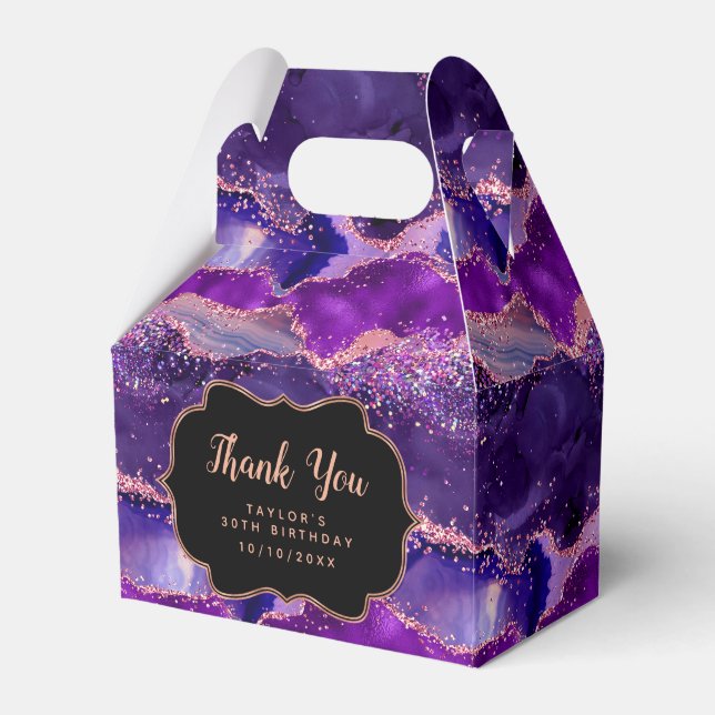 Ballotins Séquins rose pourpre foncé Agate Anniversaire Merc (Verso)