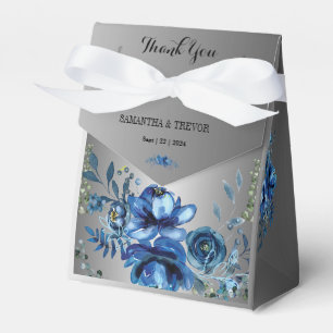 Ballotins Sérénité d'Argent : Bonheur Floral Bleu