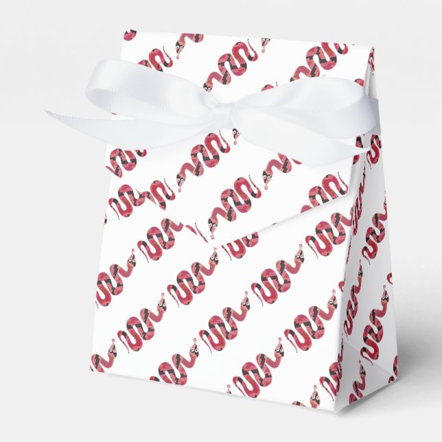 Ballotins Serpent noir et rouge Silhouette (Verso)