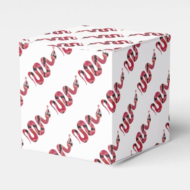 Ballotins Serpent noir et rouge Silhouette (Verso)