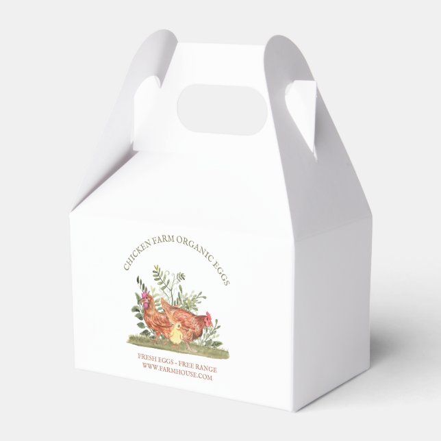 Ballotins Service d'oeufs frais de la ferme avicole (Verso)