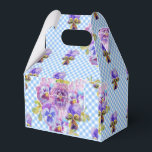 Ballotins Shabby Chic Blue En vichy Pansy Mariage Floral Cak<br><div class="desc">Shabby Chic Blue En vichy Pansy Floral Cake design,  avec un nom entièrement personnalisable. Conçu à partir d'un de mes dessins originaux de chat,  un must pour tous les amoureux de les chats!.</div>