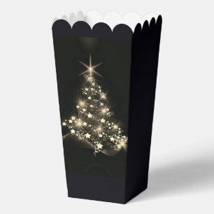 Ballotins Shine d'or des étoiles sur l'arbre de Noël Dark