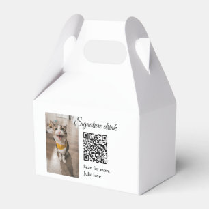 Ballotins Signature boisson scanner QR code ajouter le nom d