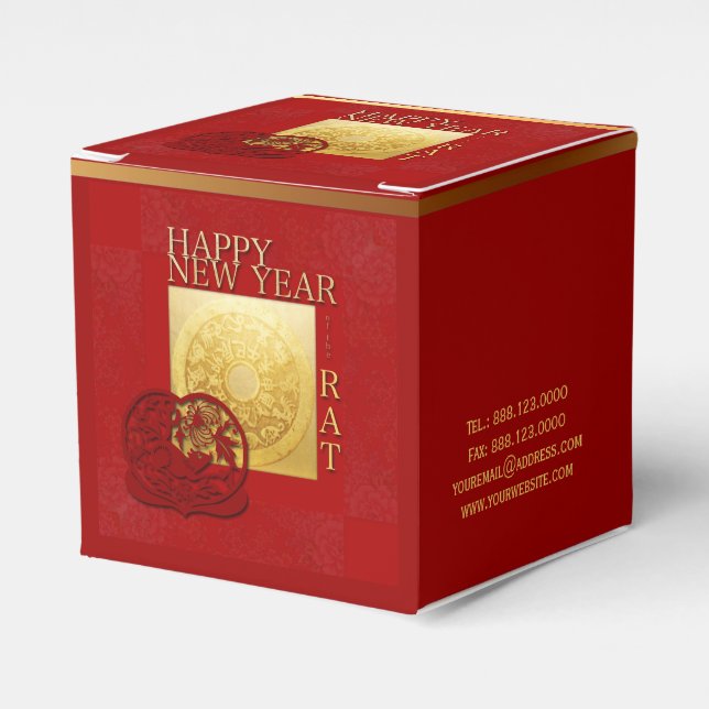 Ballotins Signes Zodiac Rat Papercut Chine Année 2020 Corp F (Verso)