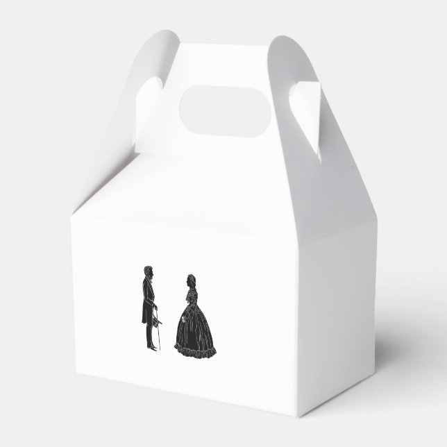 Ballotins silhouette d'abraham lincoln mary todd lincoln (Verso)