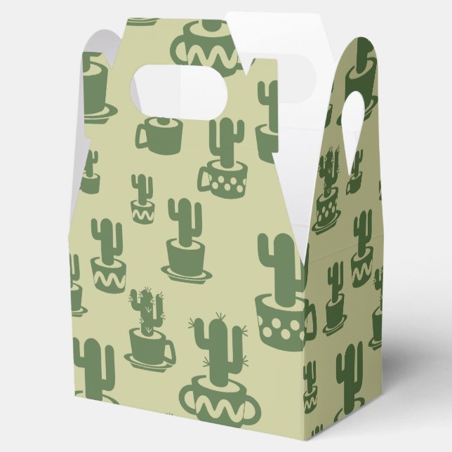 Ballotins Silhouette de cactus succulent en tasses et pots (Ouvert)