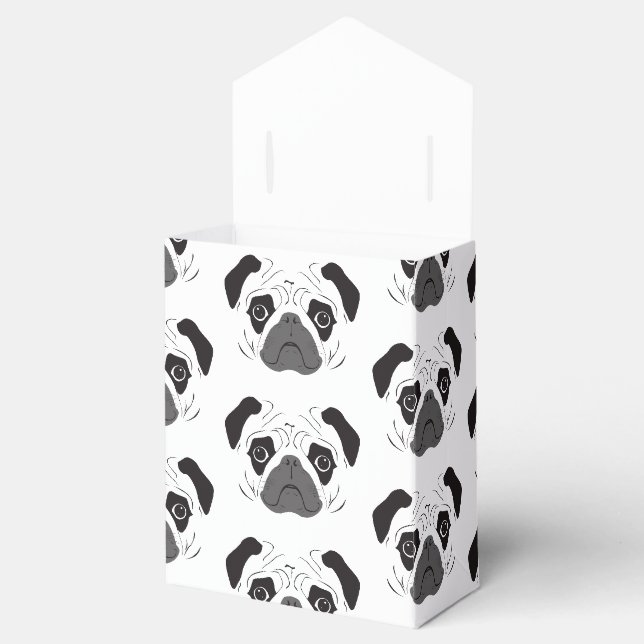 Ballotins Silhouette de visage de Pug (Ouvert)