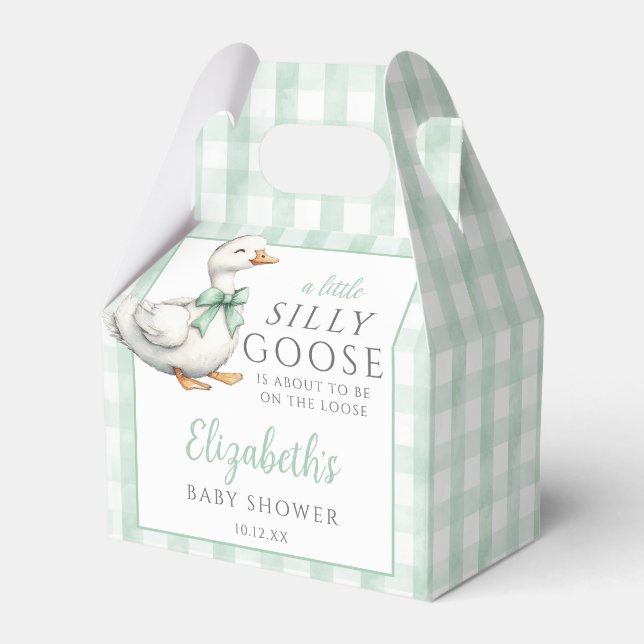 Ballotins Silly Goose Gingham Gender Neutral Baby Shower (Verso)