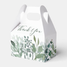 Silvery Green Eucalyptus boîte de mariage Faveur