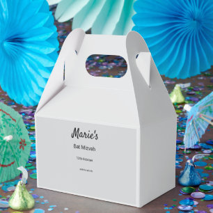 Ballotins simple blanc noir classique edi bat mitzvah