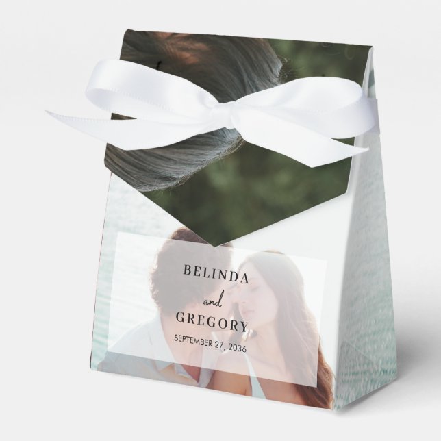 Ballotins Simple Elegant 2 Photo Overlay Script Mariage (Verso)