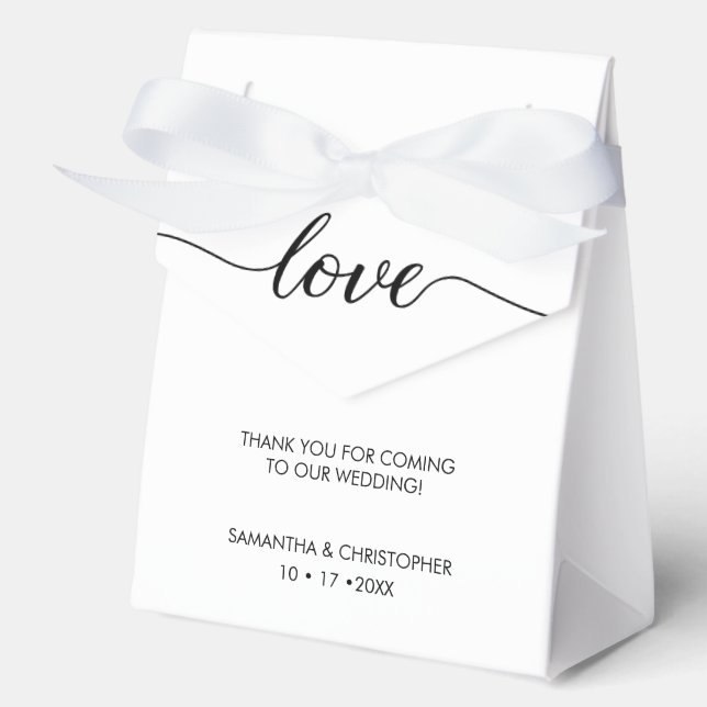 Ballotins Simple et élégant script de mariage personnalisé (Recto)