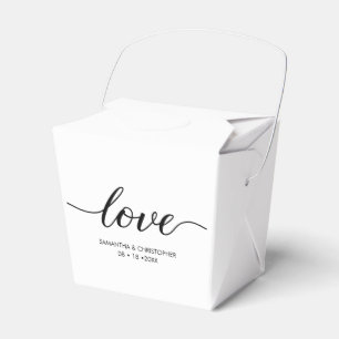 Ballotins Simple Love Script Mariage personnalisé Chic